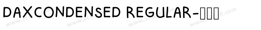 DAXCONDENSED REGULAR字体转换